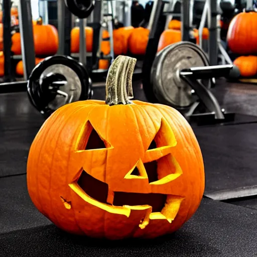 Prompt: strong pumpkin, buff pumpkin, muscular pumpkin