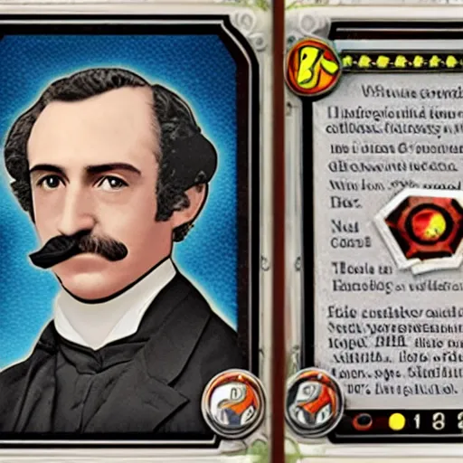Prompt: John Wilkes Booth on a pokemon card, 4k, Pokemon Card