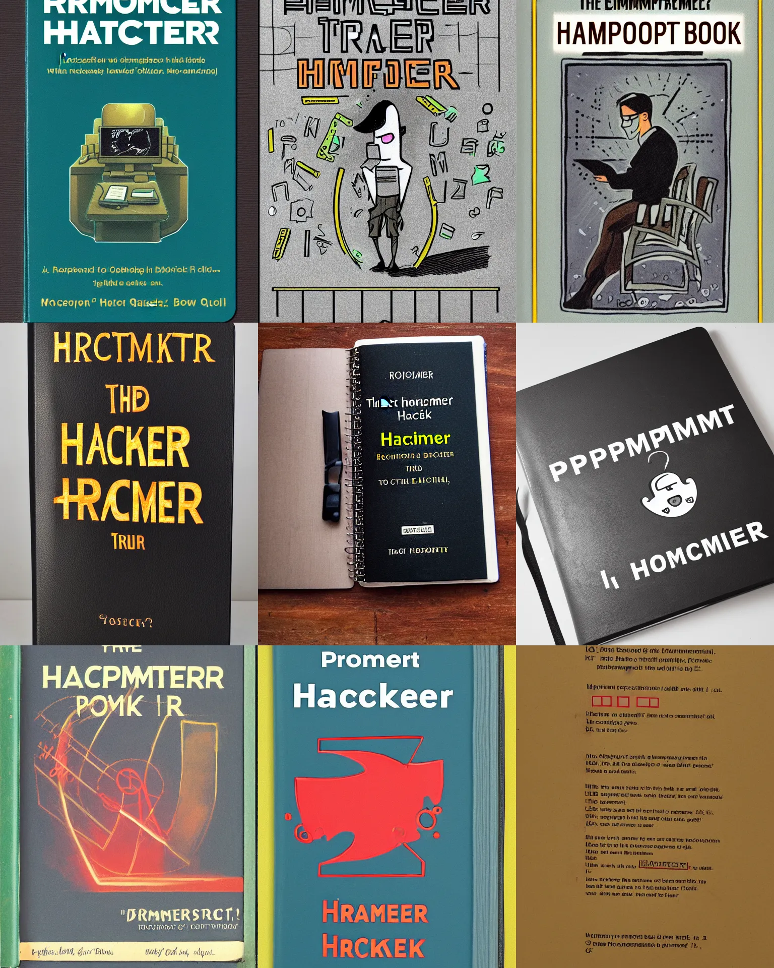 Prompt: ' prompt hacker ', inscription book cover