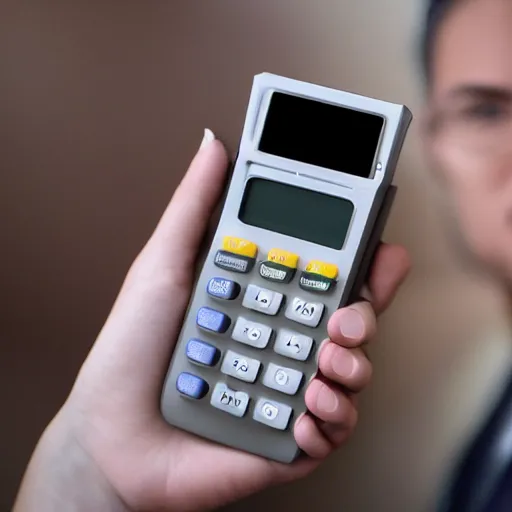Prompt: a gadget that makes you more intelligent, like a calculator