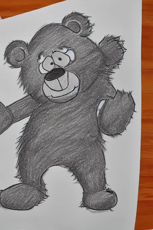 Prompt: how to draw fozzy bear by hogarth