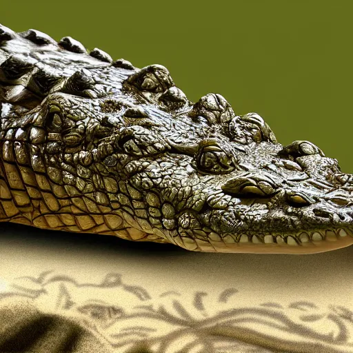 Prompt: Crocodile hd Texture