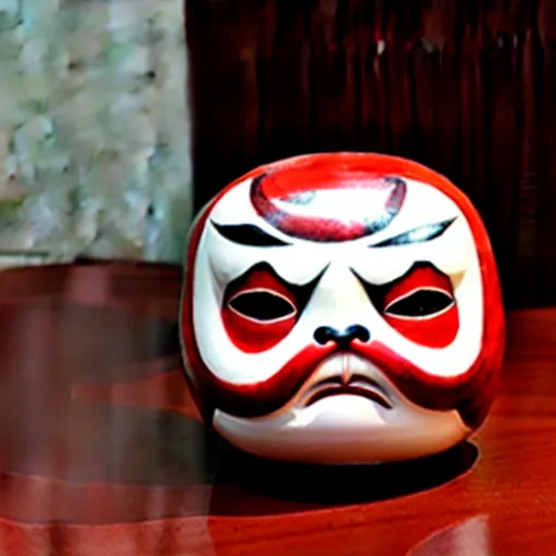 Image similar to daruma with demon head