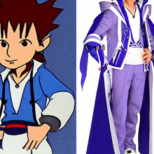 Image similar to jerry seinfeld sora cosplay, kingdom hearts