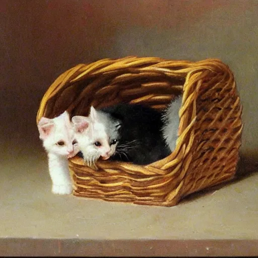 Image similar to basket of kittens bastien - lepage