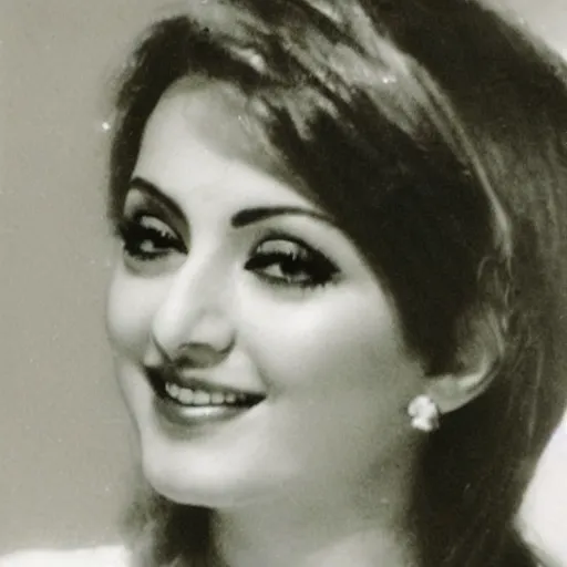 Prompt: a portrait photo of young googoosh