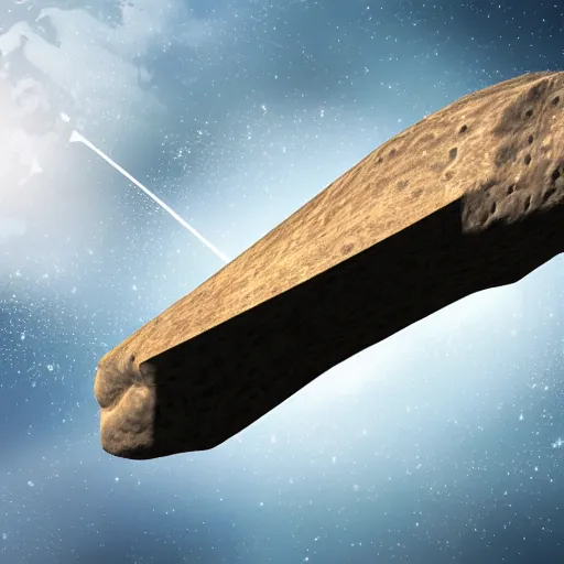 Image similar to diagram of a spaceship in form of giant asteroid