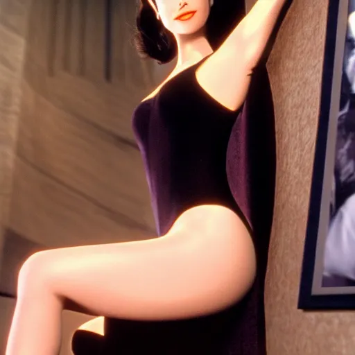 Prompt: very sexy major kira from deep space nine, tight dress, sultry, hd, 8 k, depth of field