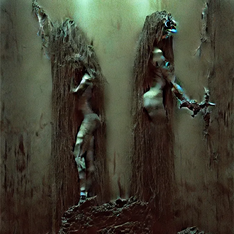 Image similar to monstergirl by Beksinski, Luis Royo