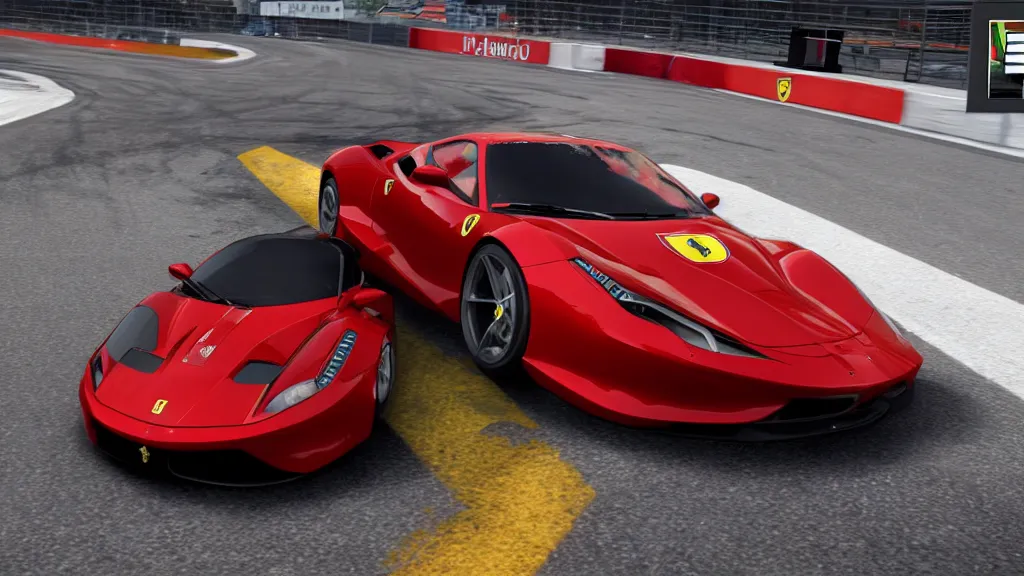 Image similar to forza motorsport screenshot of a ferrari