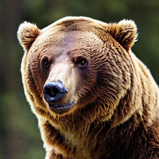 Image similar to a brown bear headshot