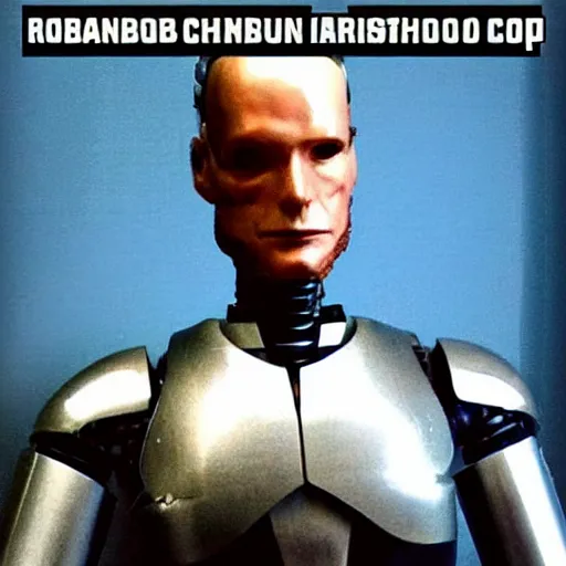 Image similar to instagram fact checker, robocop