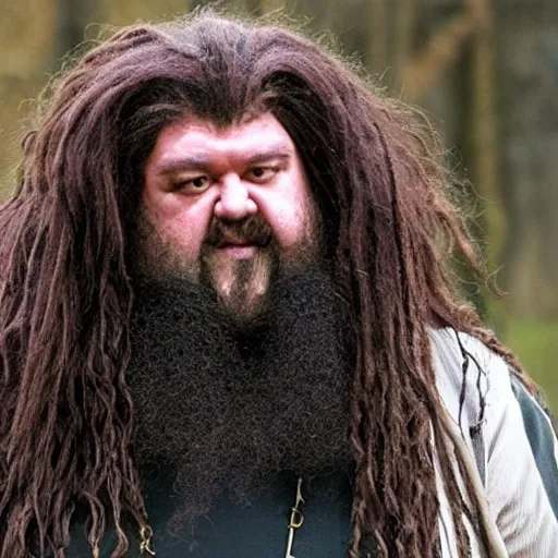Image similar to Hagrid as a SoundCloud rapper