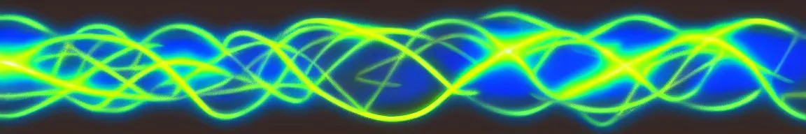 Prompt: abstract art representing a network, glowing neon mesh on a dark background