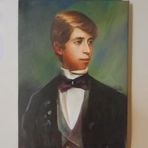 Prompt: oil painting of prince alfred collage by peter serwan