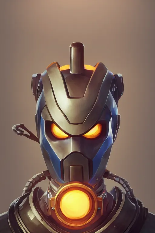 Image similar to epic mask helmet robot ninja portrait stylized as fornite style game design fanart by concept artist gervasio canda, behance hd by jesper ejsing, by rhads, makoto shinkai and lois van baarle, ilya kuvshinov, rossdraws global illumination radiating a glowing aura global illumination ray tracing hdr render in unreal engine 5