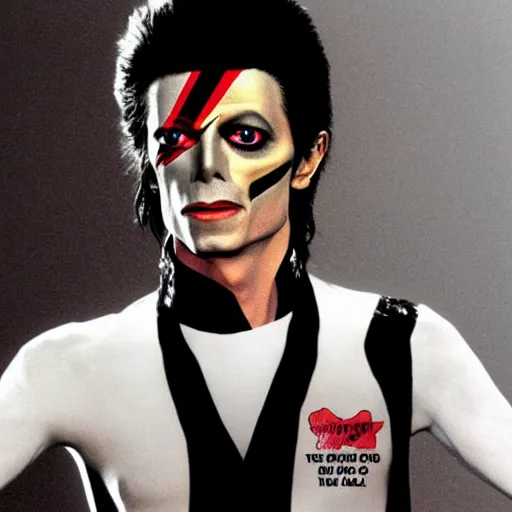 David Bowie as Michael Jackson Stable Diffusion