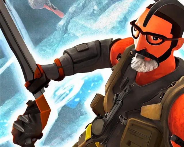 Image similar to gordon freeman in super smash bros ultimate leak