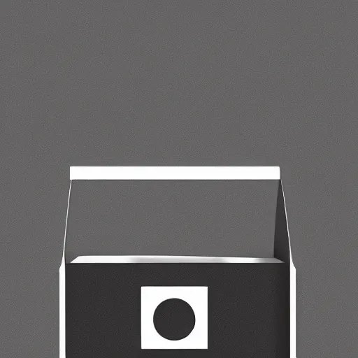 Prompt: zef box design modern black and white color scheme, minimalist, nature, cute characters