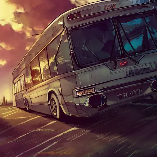 Image similar to Half wolf, half bus in anime style. 8k Resolution illustration. Trending on ArtStation and DeviantArt.