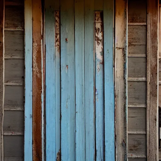 Prompt: seaside wickered furniture, cool morning, open breezeway, blue hour, old weathered wood, solitude and safety forever