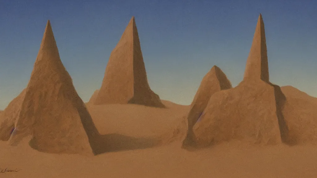 Image similar to patrick j. jones. rutkowski. the evil sand obelisk.