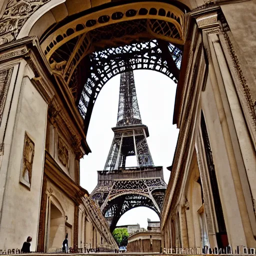 Image similar to the Eiffel Tower in Vatican City