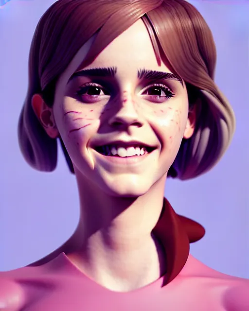 Image similar to beautiful full body Emma Watson smiling illustration by lois van baarle and loish and ross tran and rossdraws and sam yang and samdoesarts and artgerm and Cecil Beaton, Lee Miller, Irving Penn, David Bailey, 3D unreal 5, DAZ, hyperrealistic, octane render, cgsociety