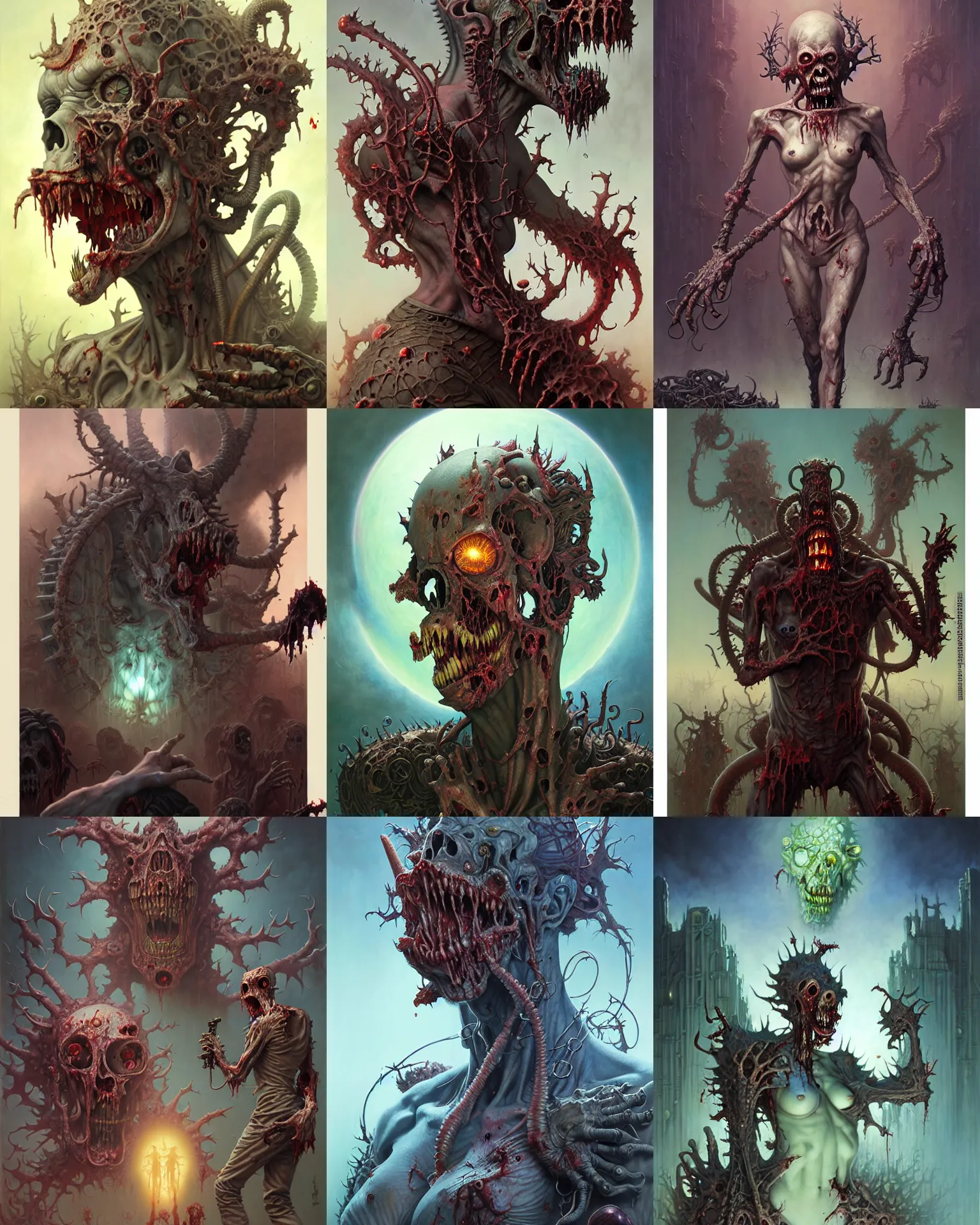 Prompt: zombie heard, ultra realistic, intricate details, looper artifacts, highly detailed by peter mohrbacher, allen williams, hajime sorayama, wayne barlowe, boris vallejo, aaron horkey, gaston bussiere,