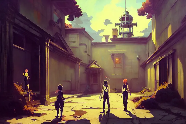 Prompt: baroque oil painting of anime key visual environment concept art of of aperture science laboratories from portal 2, acrylic painting, trending on pixiv fanbox, palette knife and brush strokes, style of makoto shinkai jamie wyeth james gilleard edward hopper greg rutkowski studio ghibli genshin impact