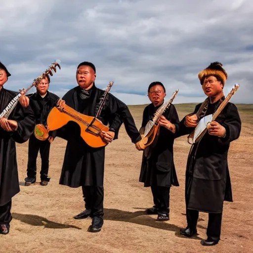 Image similar to Mongolian rock band