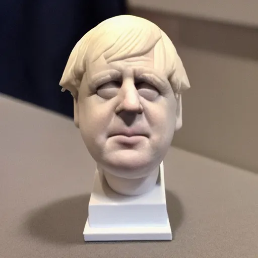 Image similar to Boris Johnson as a porcelain figurine