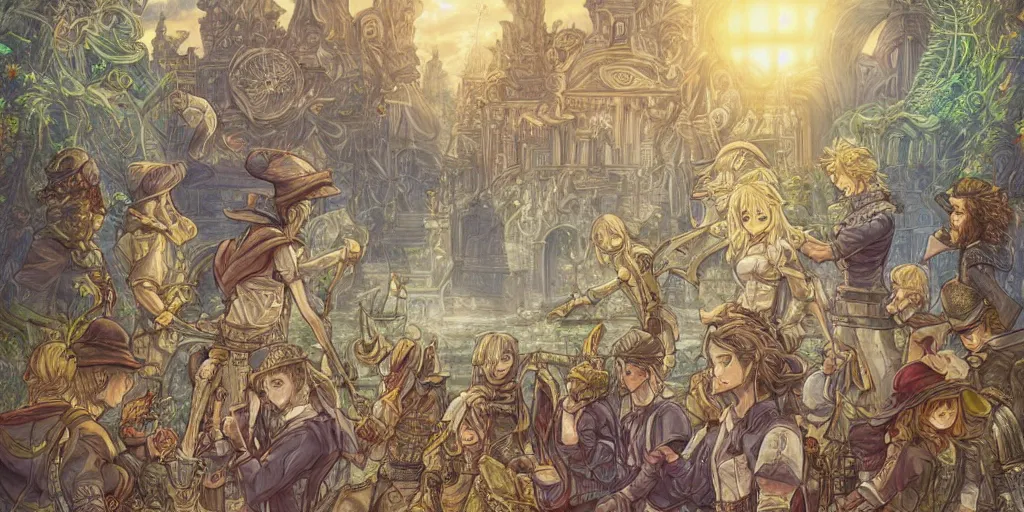 Image similar to now is the time to make justice a reality for all of god's children. ultrafine highly detailed colorful illustration, intricate linework, sharp focus, octopath traveler, final fantasy, unreal engine highly rendered, global illumination, radiant light, intricate environment