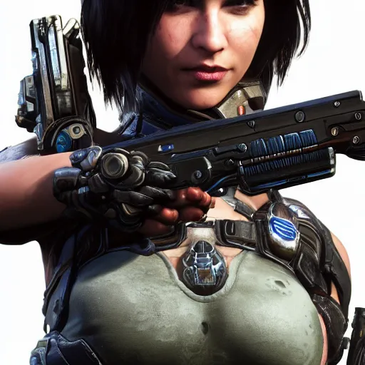 Prompt: random actress in gears of war destiny 2 overwatch witcher 3 god of war tomb raider cyberpunk 2 0 7 7 doom, highly detailed, extremely high quality, hd, 4 k, professional photographer, 4 0 mp, lifelike, top - rated, award winning, realistic, detailed lighting, detailed shadows, sharp, edited, corrected, trending
