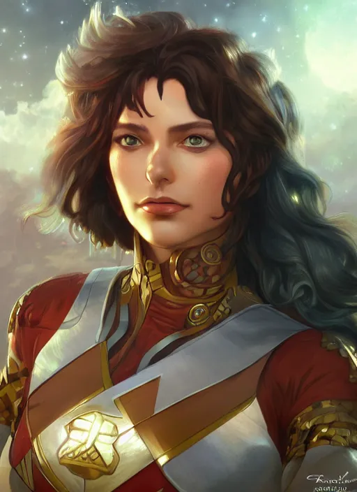 Image similar to ultra realistic illustration, gretta thornburg as captain planet anime, intricate, elegant, highly detailed, digital painting, artstation, concept art, smooth, sharp focus, illustration, art by artgerm and greg rutkowski and alphonse mucha and wlop