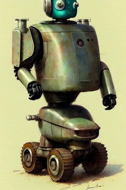 Image similar to ( ( ( ( ( 1 9 5 0 s retro future android robot bulldozer. muted colors., ) ) ) ) ) by jean - baptiste monge,!!!!!!!!!!!!!!!!!!!!!!!!!