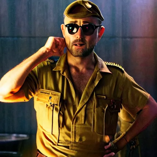 Image similar to steve burns as captain benjamin in apocalypse now, 8k resolution, full HD, cinematic lighting, award winning, anatomically correct