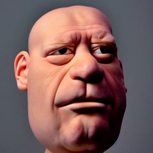 Image similar to ron mueck sculpture of homer simpson