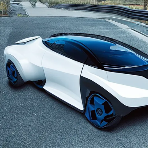 Prompt: slowest car ever futuristic