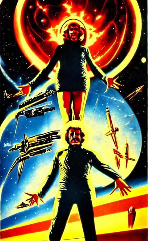 Image similar to 1 9 7 0 s scifi movie poster art