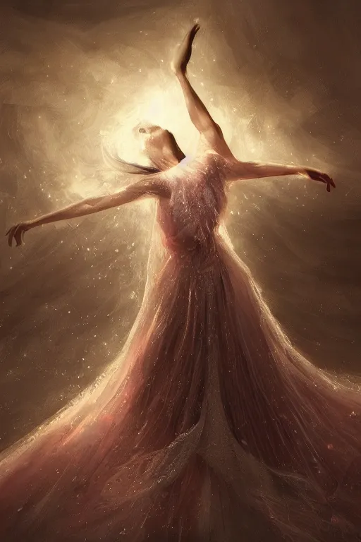 Image similar to prima ballerina, gorgeous, ethereal, intricate, elegant, volumetric lighting, nature scenery, digital painting, highly detailed, artstation, sharp focus, illustration, concept art, clive barker