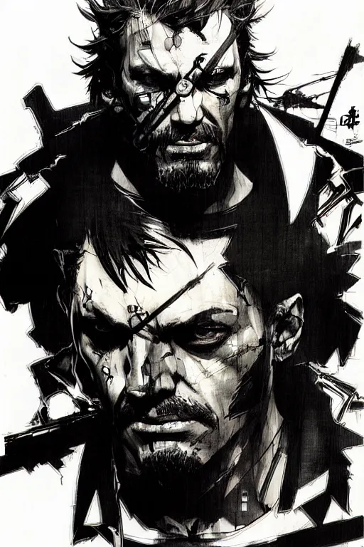 Image similar to billy butcher, concept art, rough sketch, by yoji shinkawa