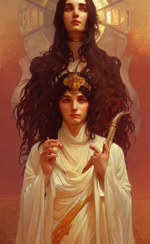 Prompt: (((((the personification of israel)))), highly detailed, digital painting, artstation, concept art, sharp focus, illustration, art by greg rutkowski and alphonse mucha