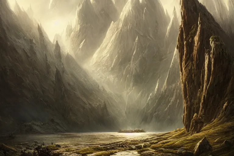 middle earth landscape wallpaper