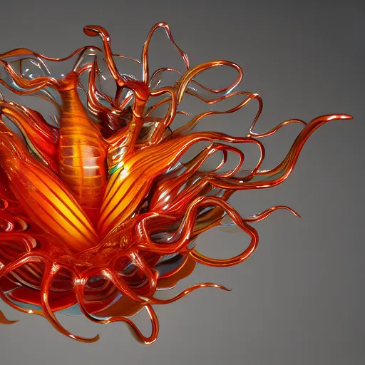 Prompt: complex 3 d render, cryptographic lines background, ultra detailed, beautiful glass sculpture of weird in style of dale chihuly, trending on artstation