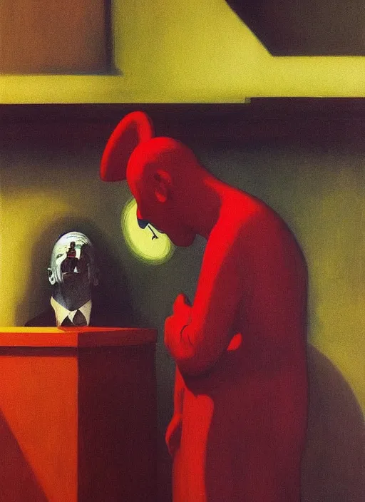 Image similar to clown at a funeral by Edward Hopper and James Gilleard, Zdzislaw Beksinski highly detailed