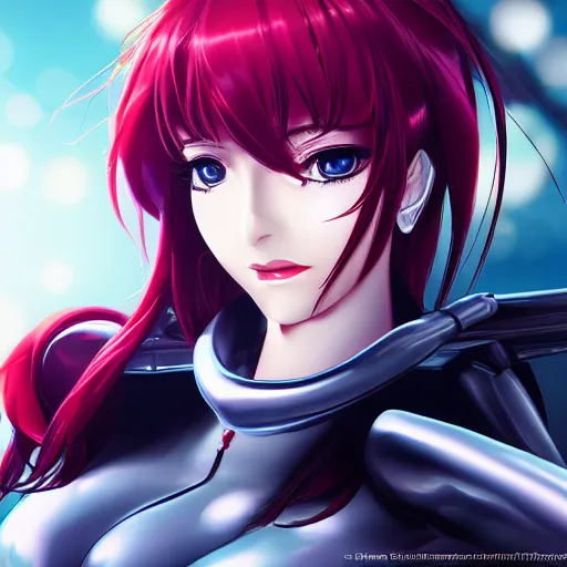 Image similar to heroine, beautiful, female mecha, rias gremory, ultra detailed, digital art, 8 k, hd, character, realistic, portrait, 3 d, hyperrealistic