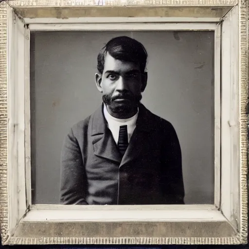 Prompt: close up photo portrait of a 19th male detective in a medical coat by Diane Arbus and Louis Daguerre