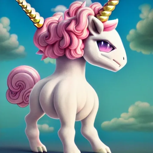 Prompt: a cute fluffy unicorn pokemon:: by Martine Johanna and Simon Stålenhag and Chie Yoshii and Casey Weldon and Guillermo del toro :: ornate, dynamic, particulate, pastel colors, intricate, elegant, highly detailed, centered, artstation, smooth, sharp focus, octane render, 3d