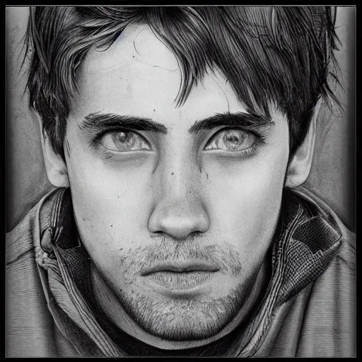 Prompt: pencil illustration “have you seen this man?” Detailed, 8k